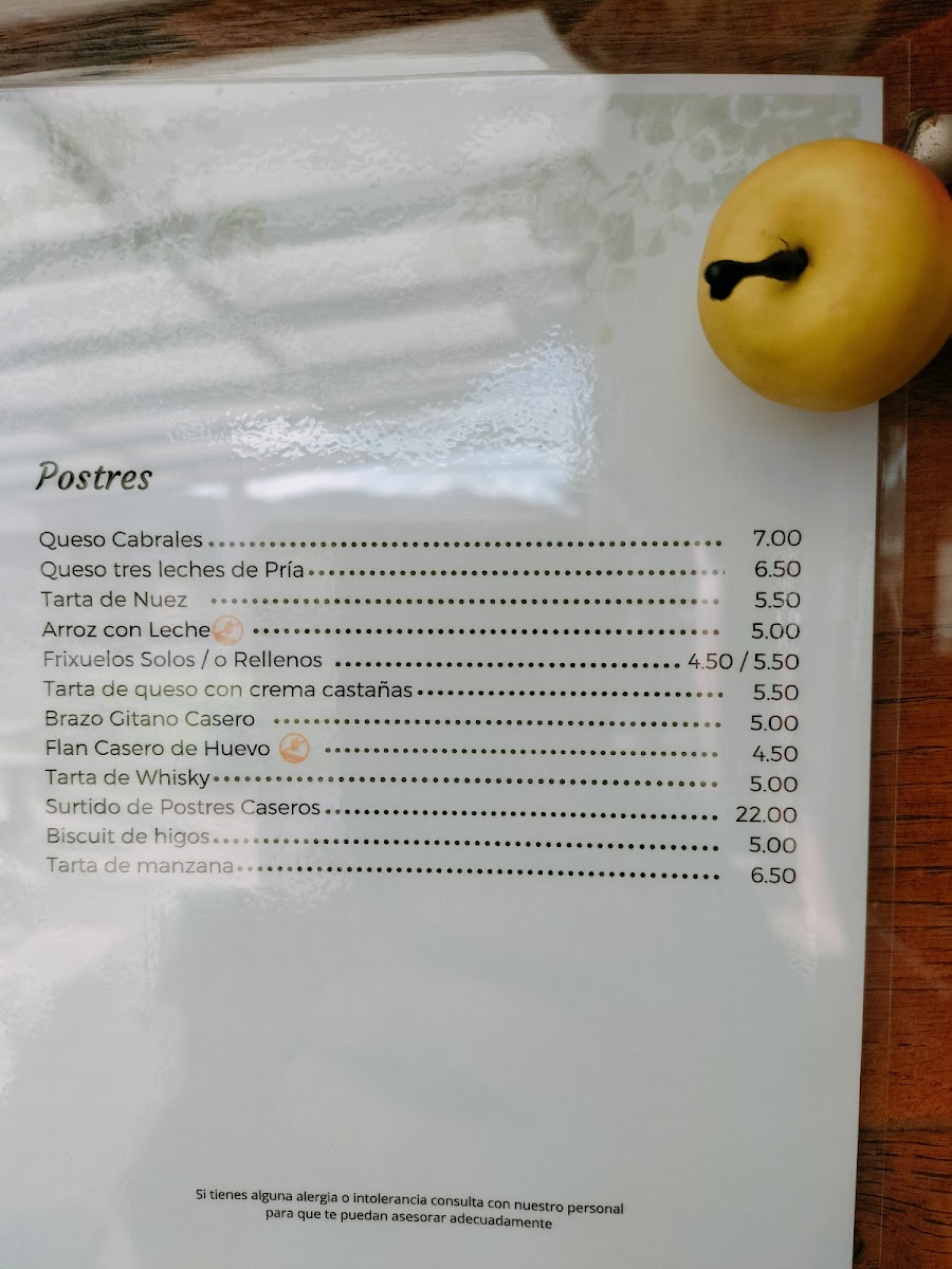 Menu Sidrería Restaurante Casa Cortina-8